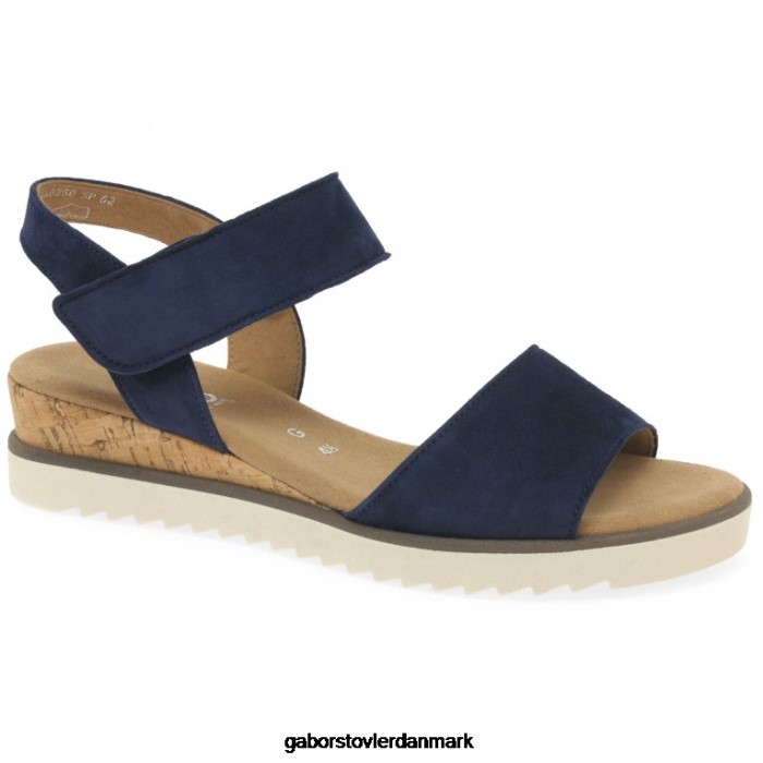 Gabor Kvinder raynor sandaler 4T2H6158 fodtøj mørkeblå ruskind