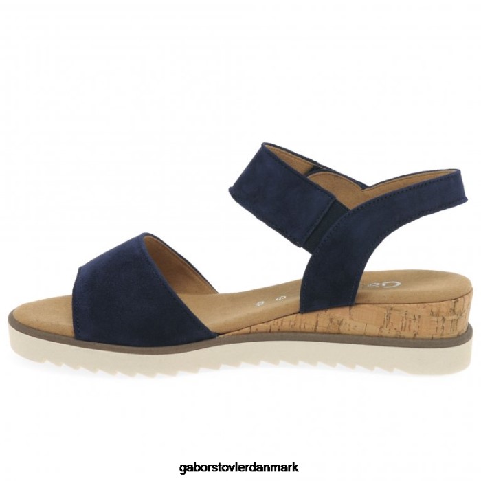 Gabor Kvinder raynor sandaler 4T2H6158 fodtøj mørkeblå ruskind