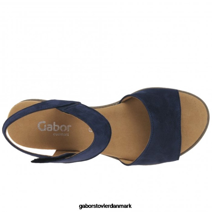 Gabor Kvinder raynor sandaler 4T2H6158 fodtøj mørkeblå ruskind