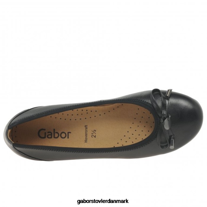 Gabor Kvinder ringballetpumper 4T2H622 fodtøj sort