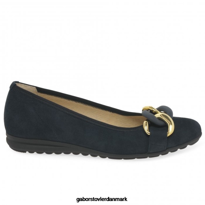 Gabor Kvinder sabia fritidssko 4T2H66 fodtøj mørkeblå ruskind