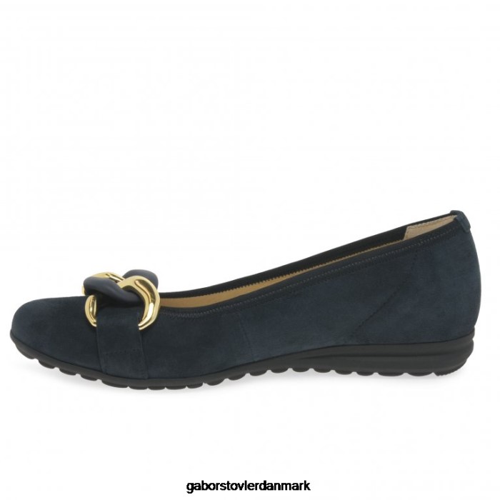 Gabor Kvinder sabia fritidssko 4T2H66 fodtøj mørkeblå ruskind