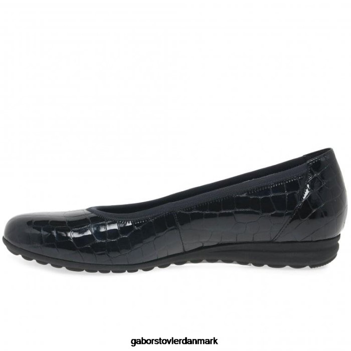 Gabor Kvinder splash casual ballet pumps 4T2H6104 fodtøj ocean croc patent