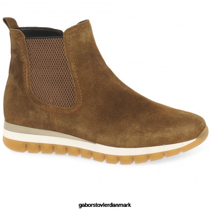 Gabor Kvinder teller ankelstøvler 4T2H6227 fodtøj cognac ruskind