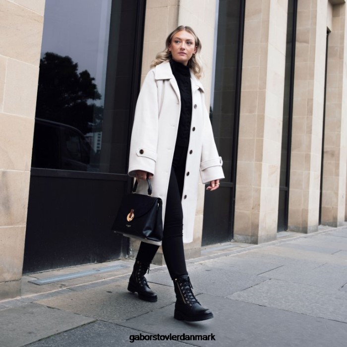 Gabor Kvinder tjene biker støvler 4T2H6253 fodtøj sort