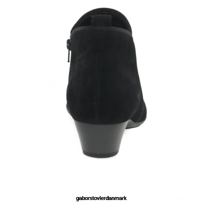 Gabor Kvinder trudy ankelstøvler 4T2H6196 fodtøj sort ruskind