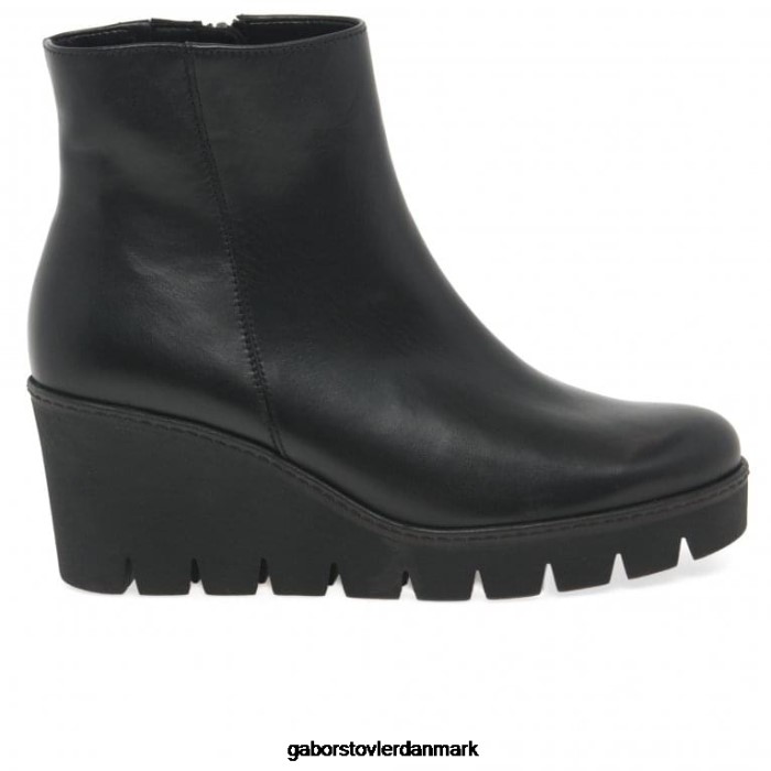 Gabor Kvinder utopia chunky kilehæl ankelstøvler 4T2H6199 fodtøj sort