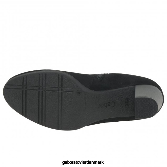 Gabor Kvinder vaad ankelstøvler 4T2H6194 fodtøj sort ruskind