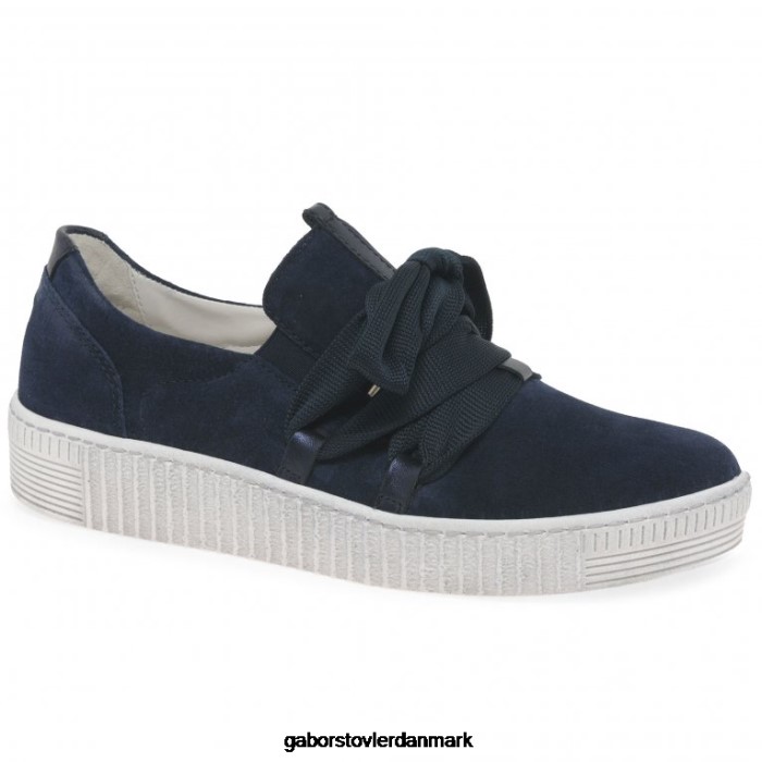 Gabor Kvinder vals fritidssko 4T2H6129 fodtøj marine ruskind