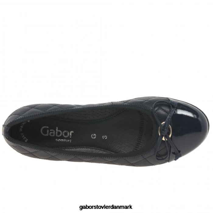 Gabor Kvinder vintergække balletpumper 4T2H613 fodtøj flåde/patent