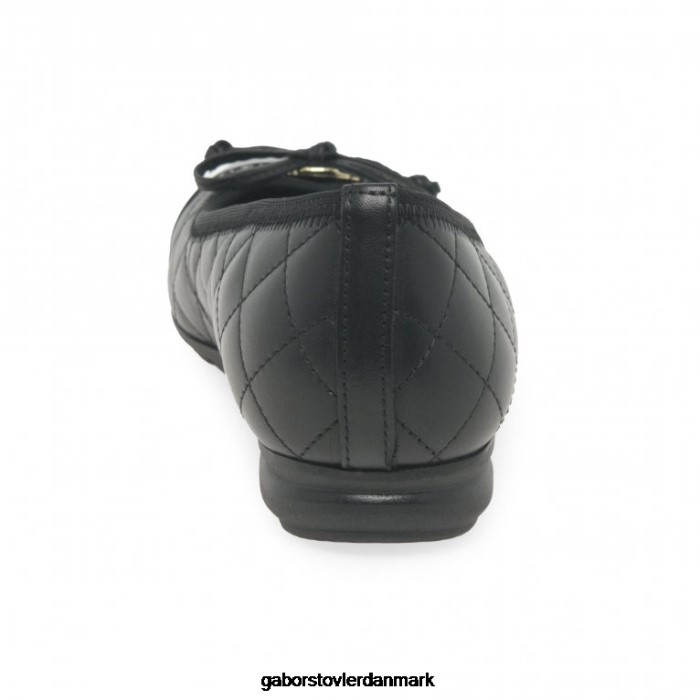 Gabor Kvinder vintergække balletpumper 4T2H614 fodtøj sort/patent
