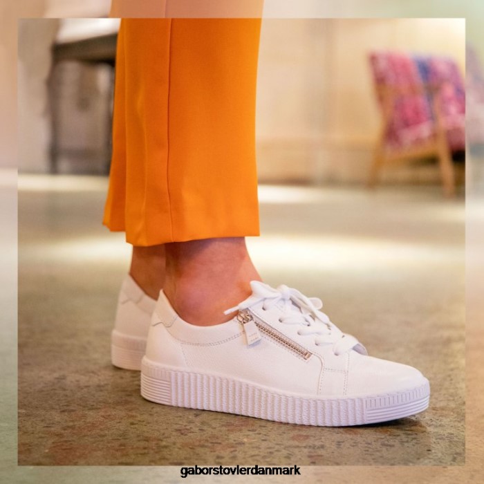 Gabor Kvinder visdom fritidssko 4T2H6324 fodtøj hvid