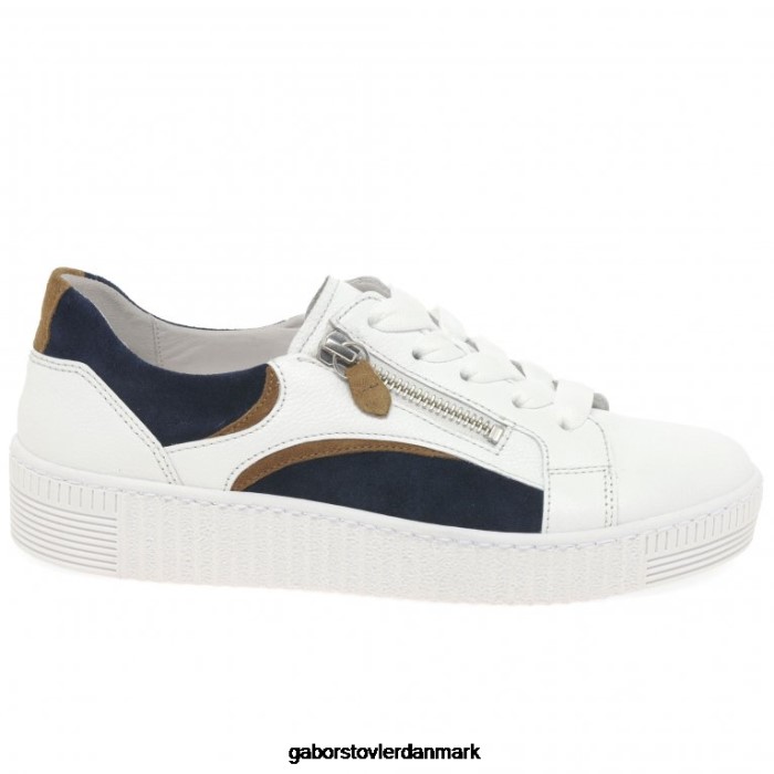 Gabor Kvinder wemo trænere 4T2H6143 fodtøj hvid/marin