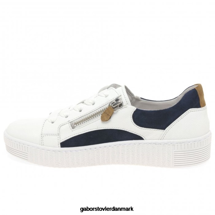 Gabor Kvinder wemo trænere 4T2H6143 fodtøj hvid/marin