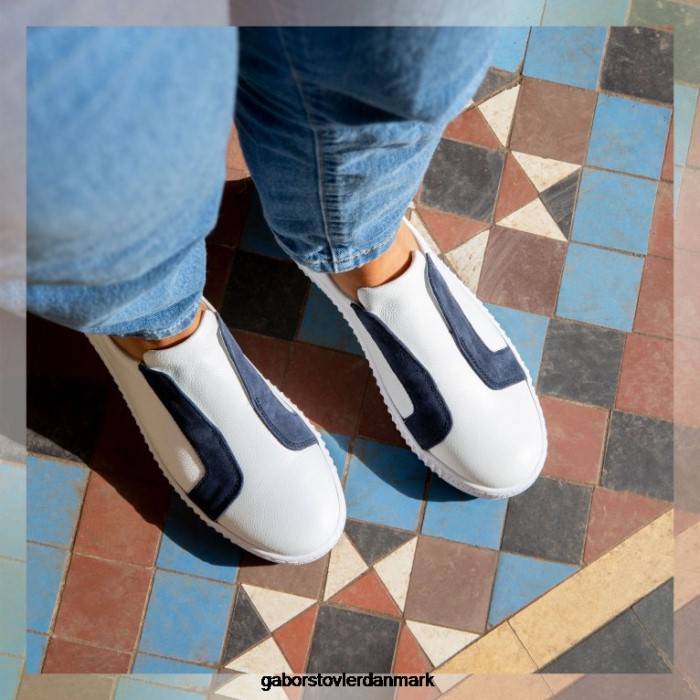 Gabor Kvinder wye sports fritidssko 4T2H6140 fodtøj hvid/marin