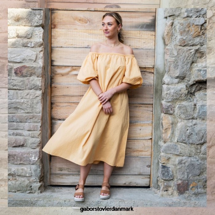 Gabor Kvinder yeo sandaler med kilehæl 4T2H6153 fodtøj cognac