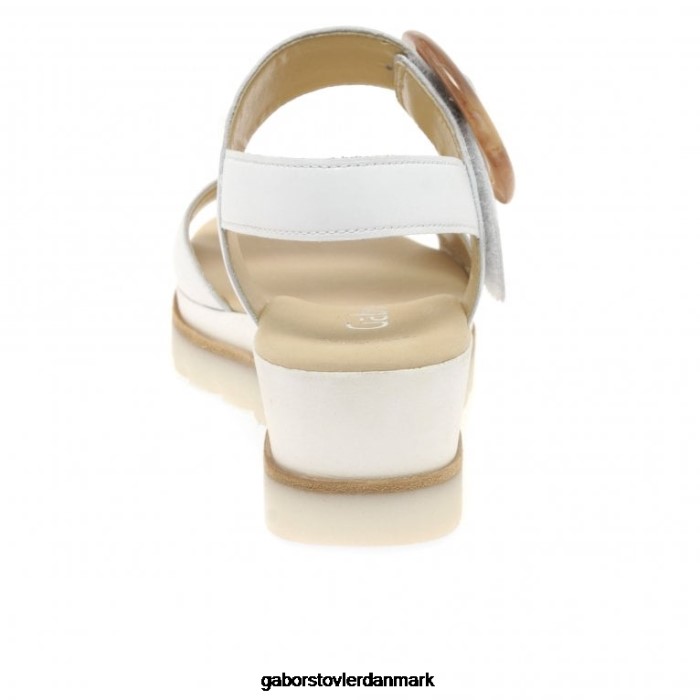 Gabor Kvinder yeo sandaler med kilehæl 4T2H6154 fodtøj hvid