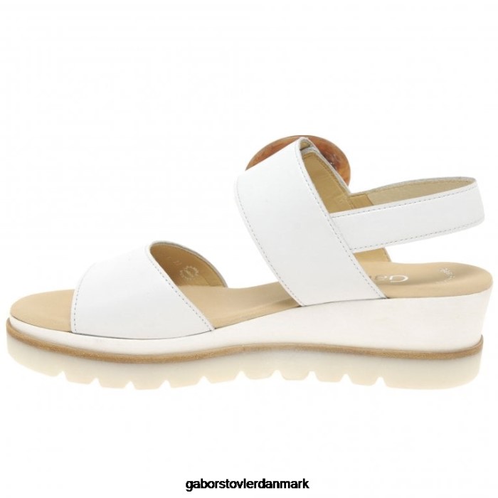 Gabor Kvinder yeo sandaler med kilehæl 4T2H6154 fodtøj hvid