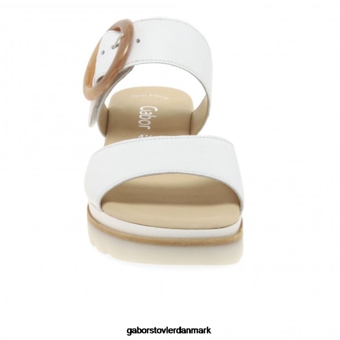Gabor Kvinder yeo sandaler med kilehæl 4T2H6154 fodtøj hvid