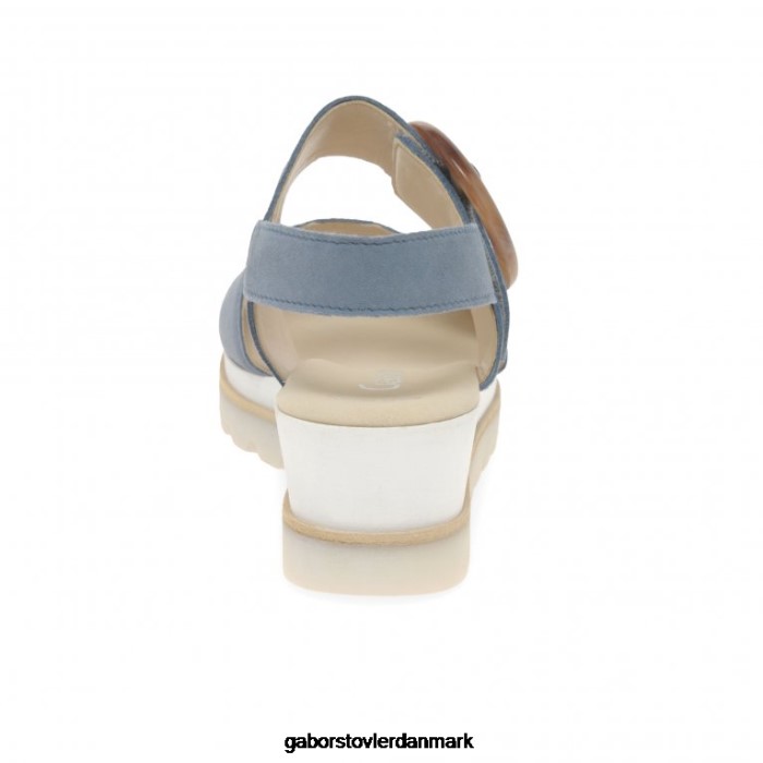 Gabor Kvinder yeo sandaler med kilehæl 4T2H6156 fodtøj nautisk ruskind