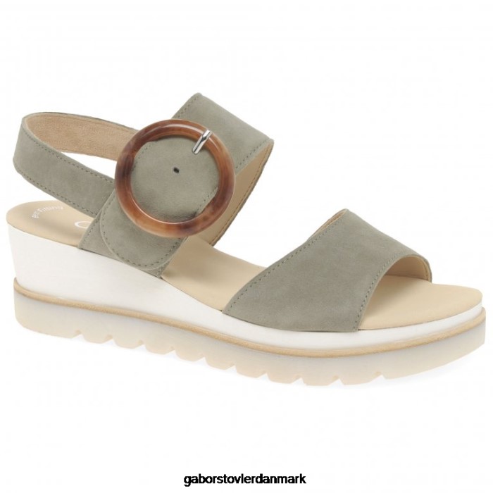 Gabor Kvinder yeo sandaler med kilehæl 4T2H6157 fodtøj skilf ruskind