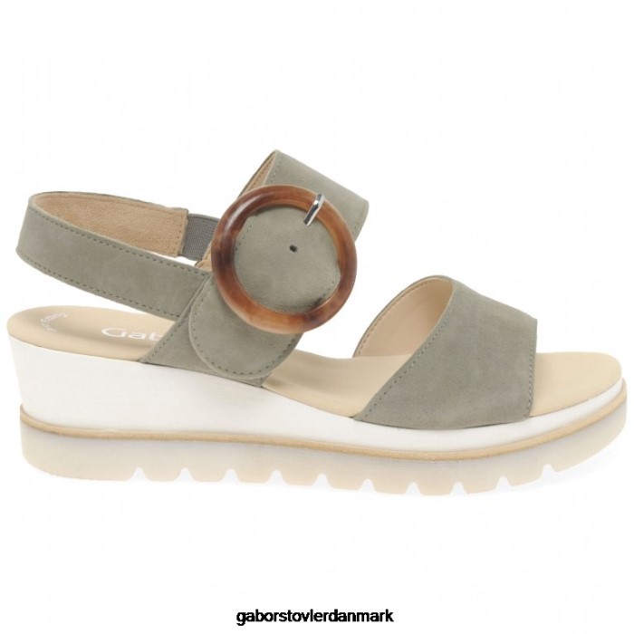 Gabor Kvinder yeo sandaler med kilehæl 4T2H6157 fodtøj skilf ruskind