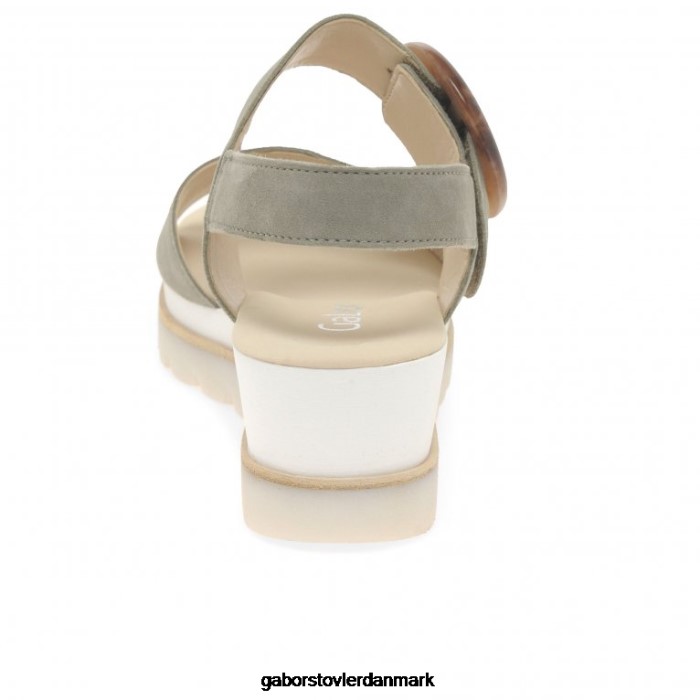 Gabor Kvinder yeo sandaler med kilehæl 4T2H6157 fodtøj skilf ruskind
