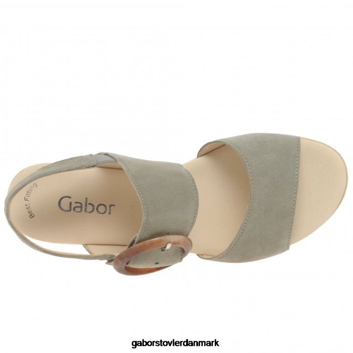 Gabor Kvinder yeo sandaler med kilehæl 4T2H6157 fodtøj skilf ruskind