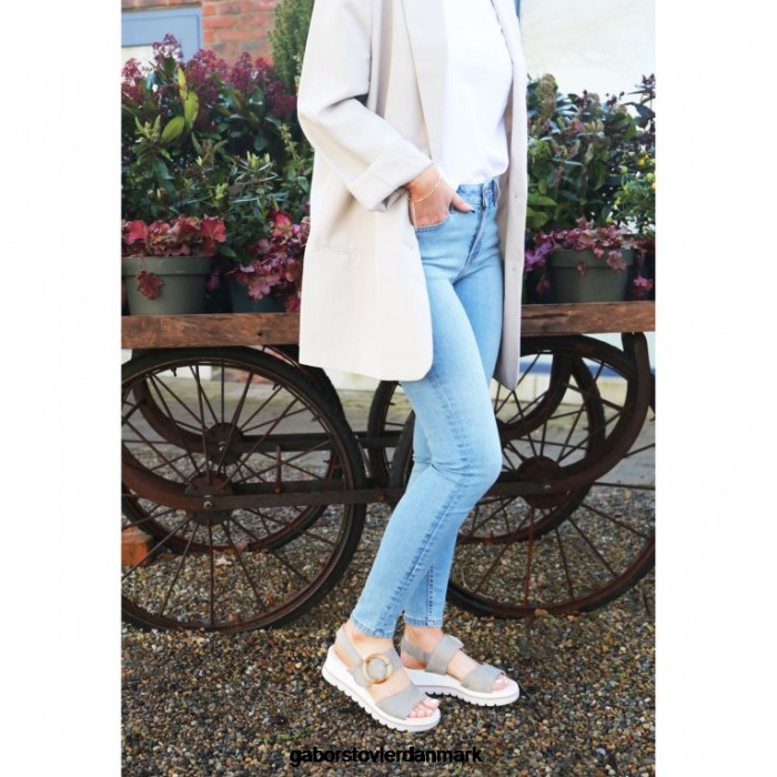 Gabor Kvinder yeo sandaler med kilehæl 4T2H6157 fodtøj skilf ruskind