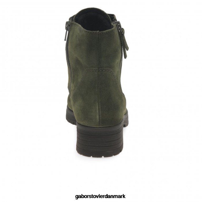 Gabor Kvinder zane ankelstøvler 4T2H6208 fodtøj oliven ruskind