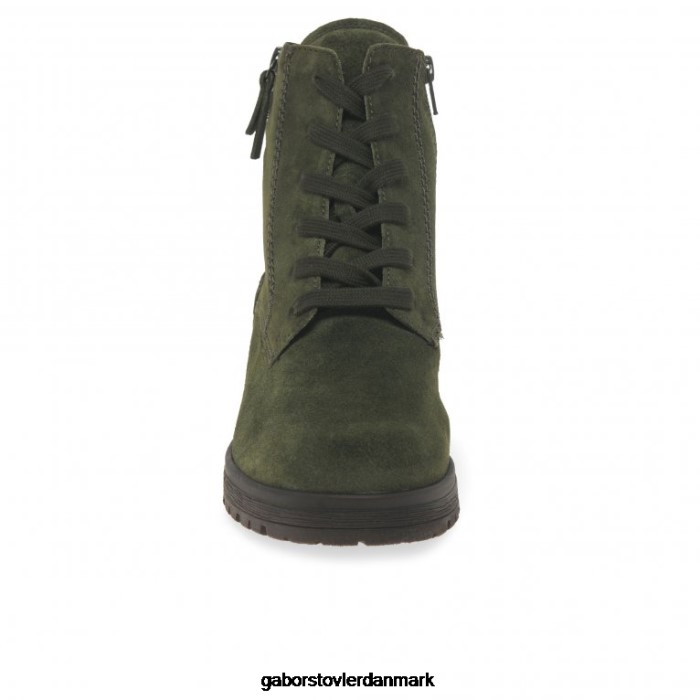 Gabor Kvinder zane ankelstøvler 4T2H6208 fodtøj oliven ruskind