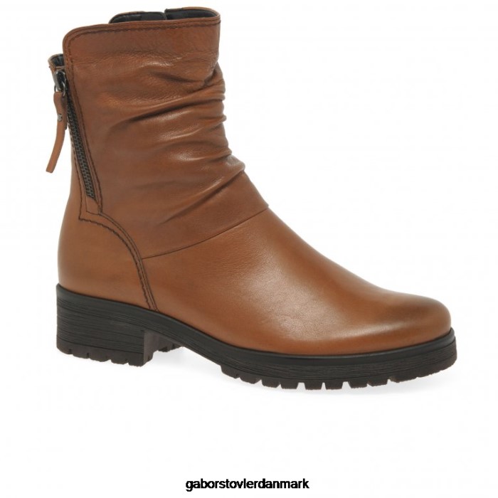 Gabor Kvinder zola biker støvler 4T2H6334 fodtøj cognac