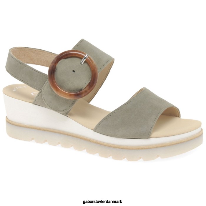 Gabor Kvinder yeo sandaler med kilehæl 4T2H6157 fodtøj skilf ruskind