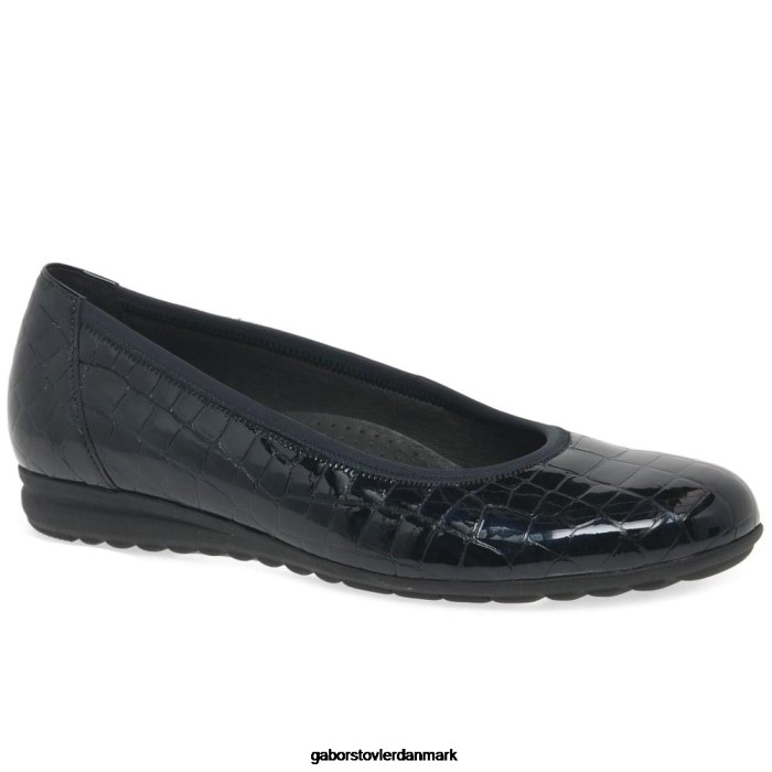 Gabor Kvinder splash casual ballet pumps 4T2H6104 fodtøj ocean croc patent