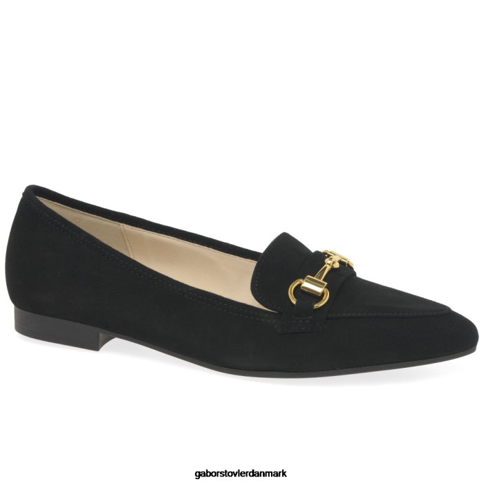 Gabor Kvinder caterham sko 4T2H6109 fodtøj sort ruskind