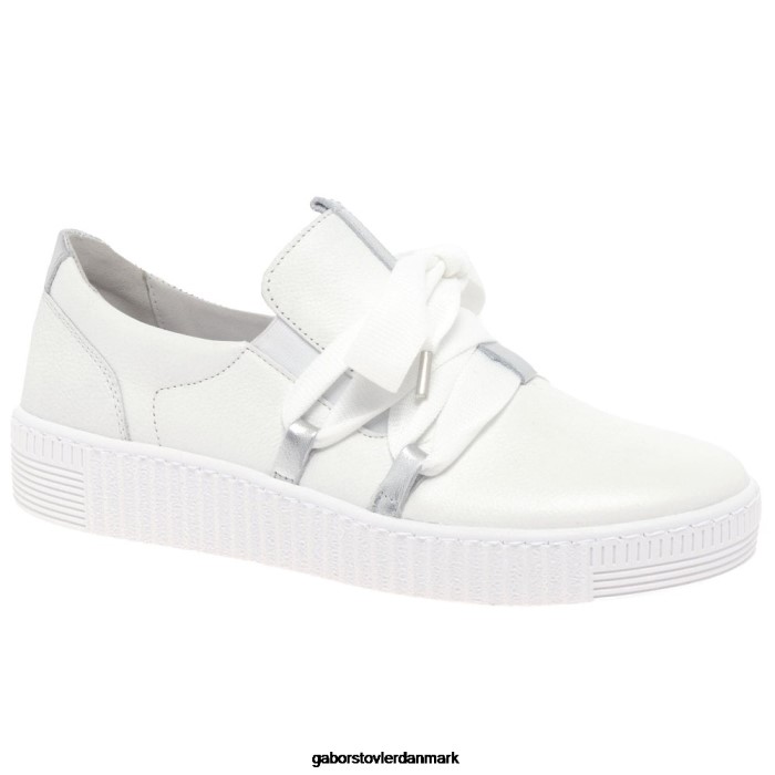 Gabor Kvinder vals fritidssko 4T2H6130 fodtøj hvid/sølv