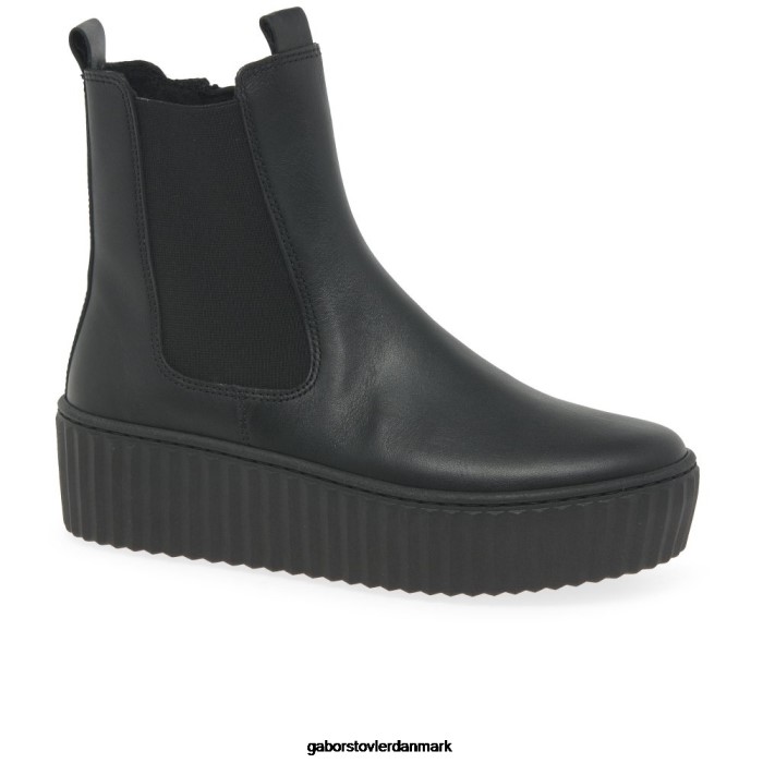 Gabor Kvinder december chelsea støvler 4T2H6205 fodtøj sort