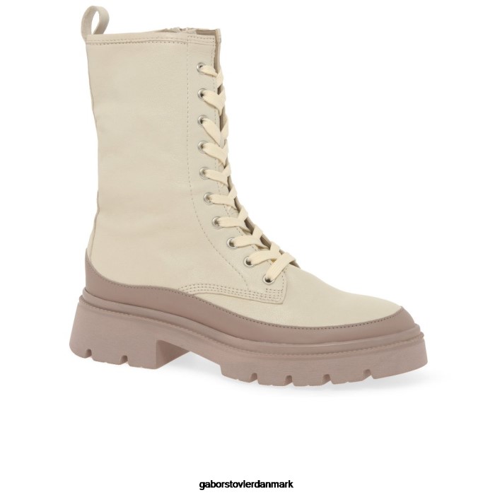 Gabor Kvinder leora biker støvler 4T2H6245 fodtøj panna/mørk nøgen