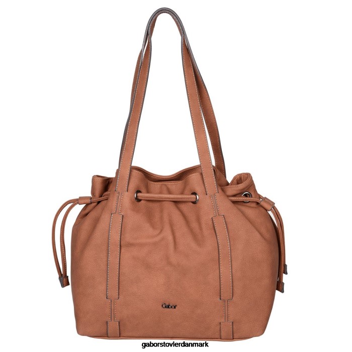 Gabor Kvinder malu skuldertaske med snoretræk 4T2H6293 tilbehør cognac
